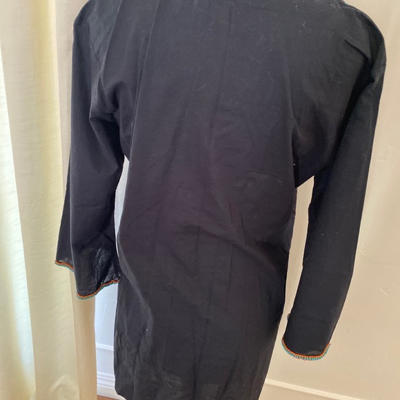 Turquoise embellished coverup in Black size M - Picture 6 of 7